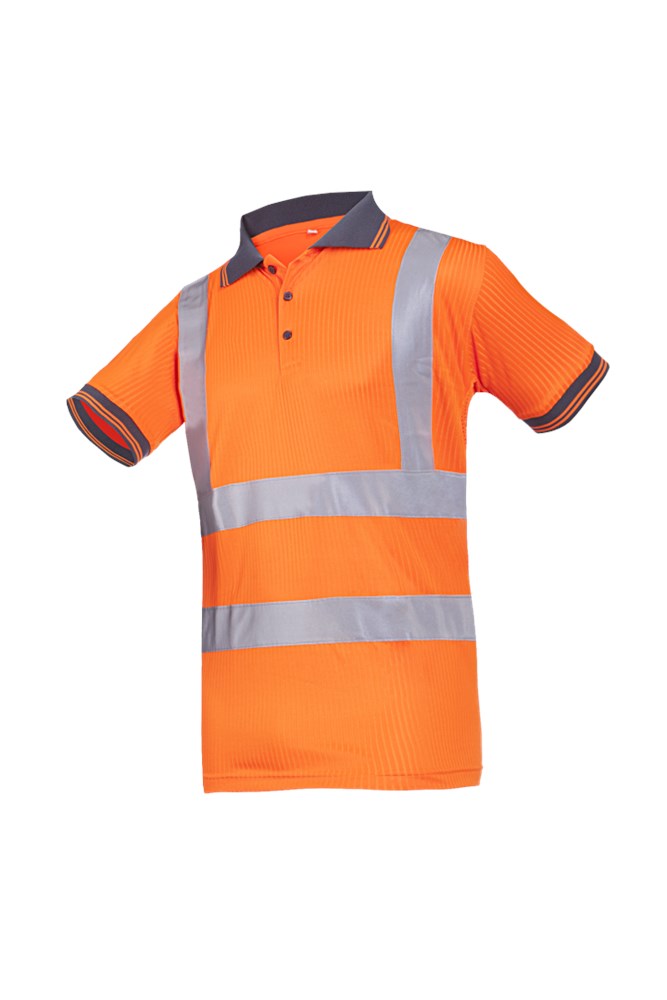 3879 Polo Molina fluo oranje S