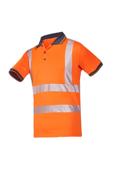 3881 Polo Tiola fluo oranje 2XL