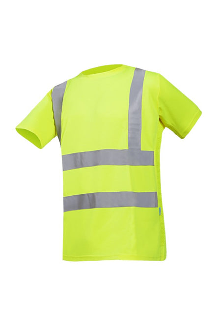 3885 T-shirt Omero fluo geel 3XL