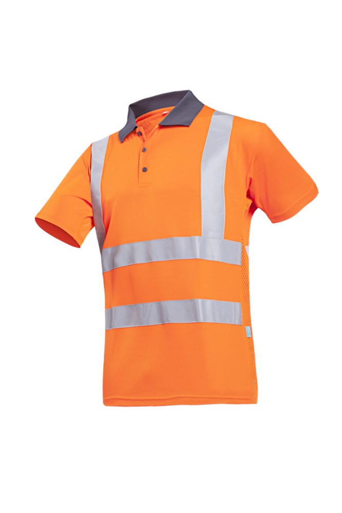 3886 Polo Popola Fluo Oranje S