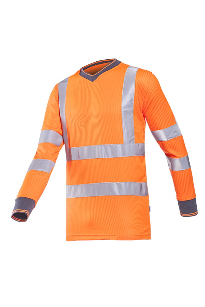 3890 T-shirt Bresso fluo oranje S