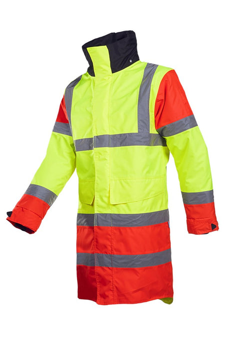 428A Parka Thoras fl geel/rood/zwart L