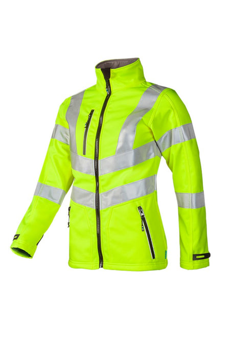 547A Softshell Jerica fluo geel 2XL