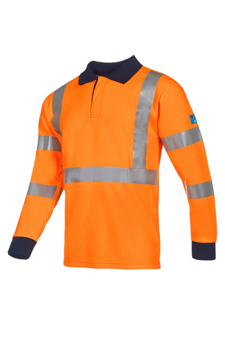 554A ARC polo Lerby fluo oranje S