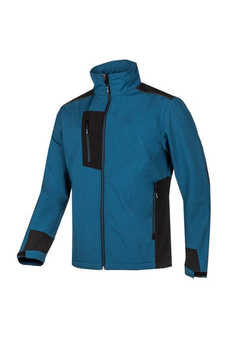 577A Softshell Garlin Petrol Blauw M