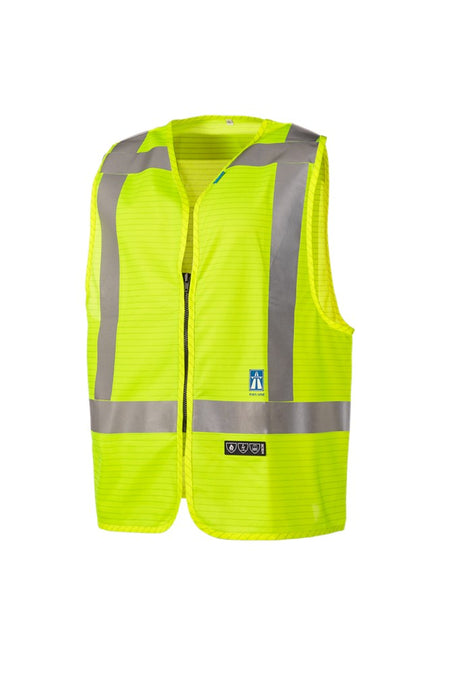 620A FR AST Gilet Sarvan fluo geel M