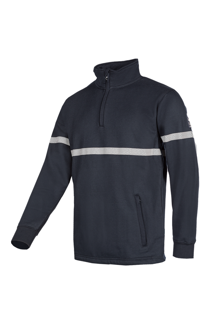 635A Sweater Druten marineblauw M