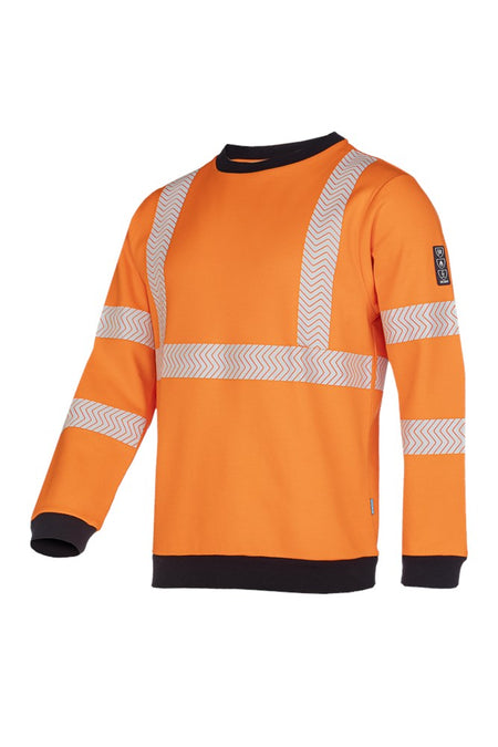 650A ARC sweater Kurow fl oranje/mar 2XL