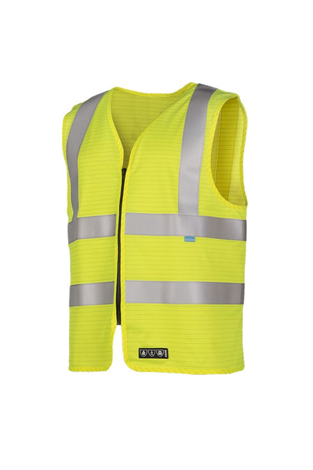 652A Gilet Bertrix fluo geel M