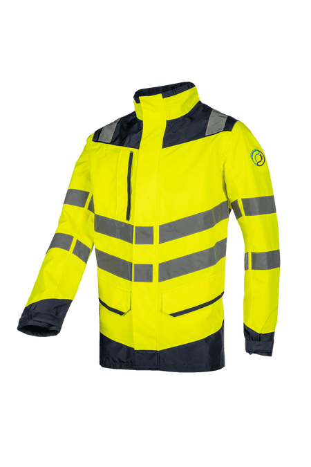 682A Jas Birkum fluo geel/marine M