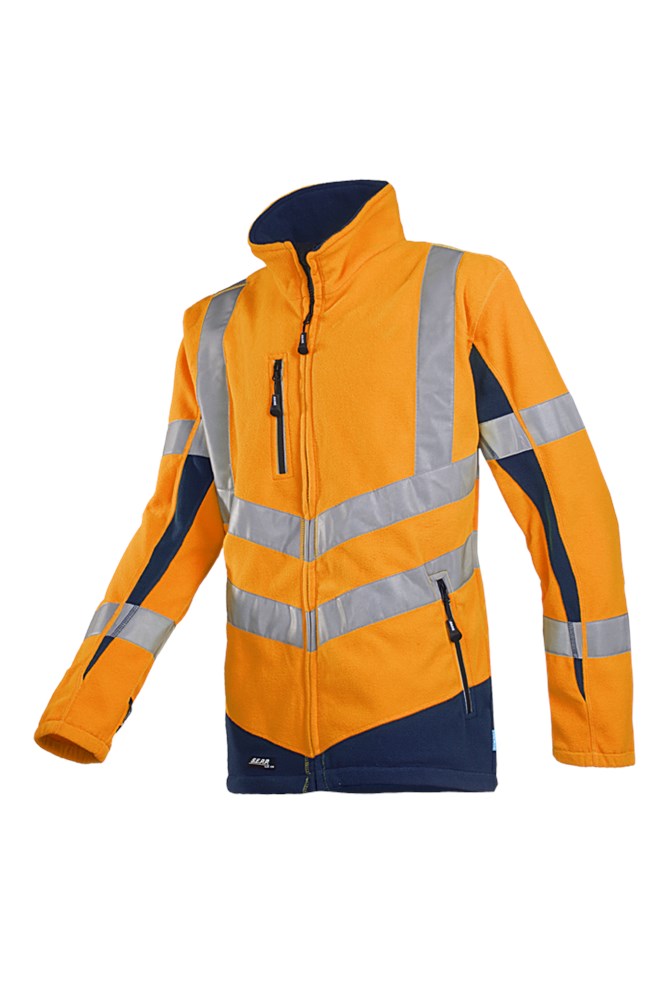 711Z Fleece Senic fluo oranje/marine XS