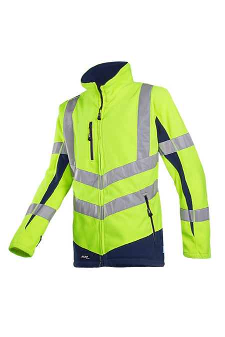 711Z Fleece Senic fluo geel/marine 2XL