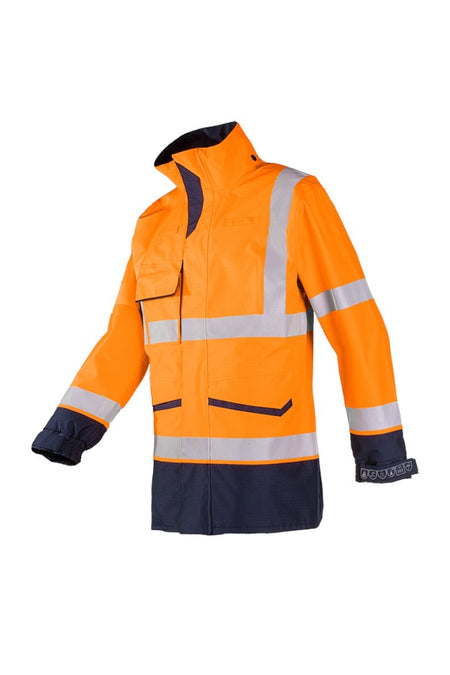 7229 Regenjas Falcon fl oranje/mar S