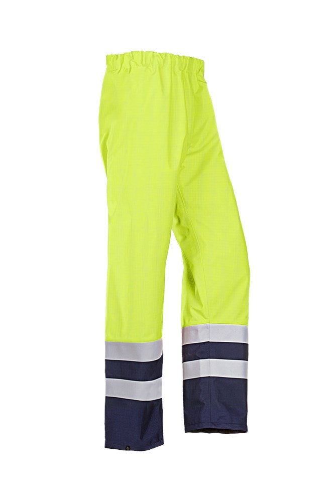7235 Broek Kamber Fluo Geel/Marine M
