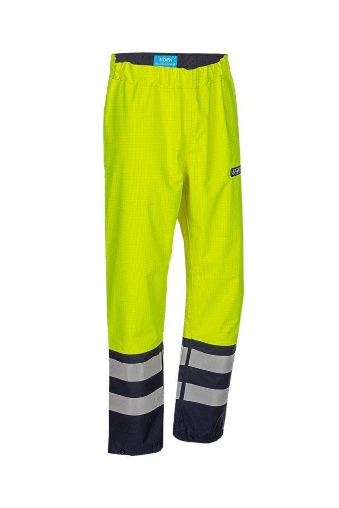 7276 Broek Hovi fluo geel/marine S
