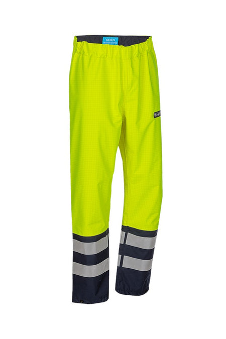 7276 Broek Hovi fluo geel/marine XL