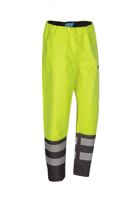 7276 Broek Hovi fluo geel/grijs L