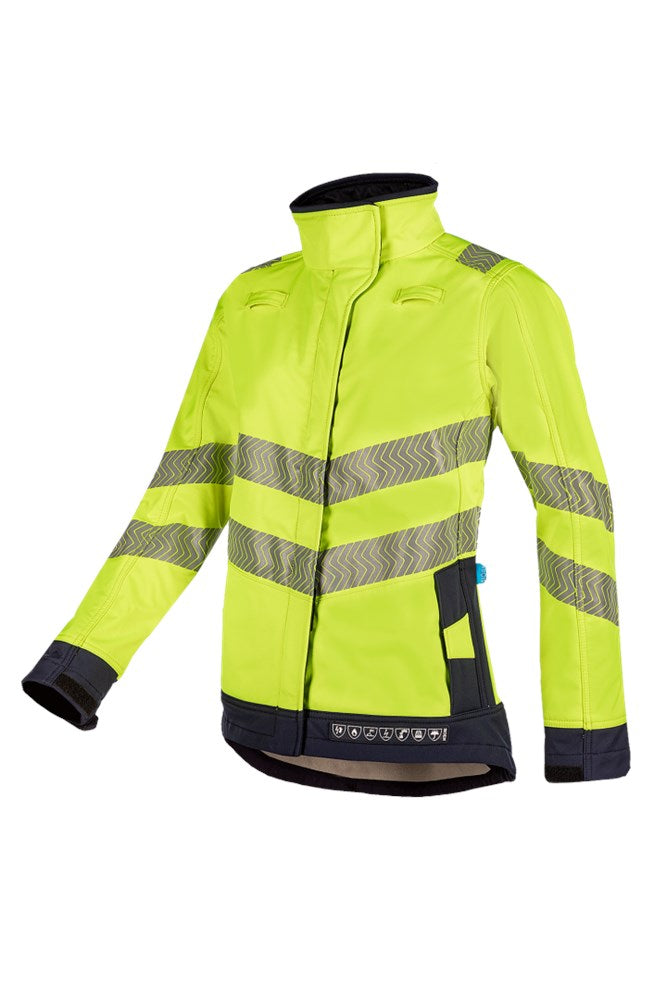 7332 Heika softshell ARC fl geel/mar XS