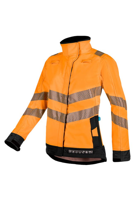 7332 Heika softshell ARC fl oranje/mar L