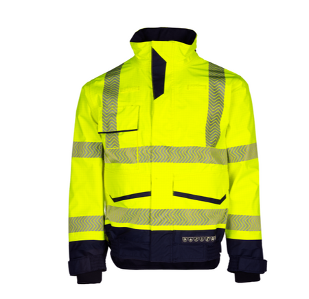 8526 Jas Frovik FR+AST geel/marine L
