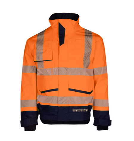 8531 Jas Frovik FR+AST oranje/marine 3XL