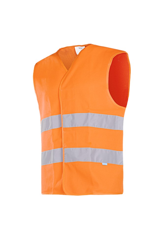 9044 Gilet Elba fluo oranje S