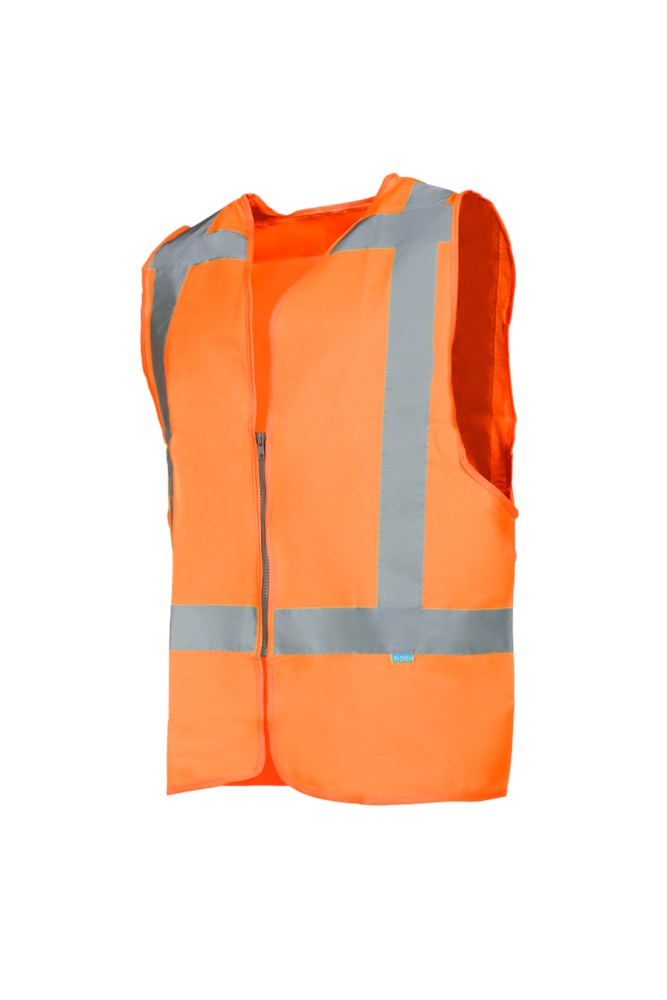 9052 Gilet Solaka fluo oranje M