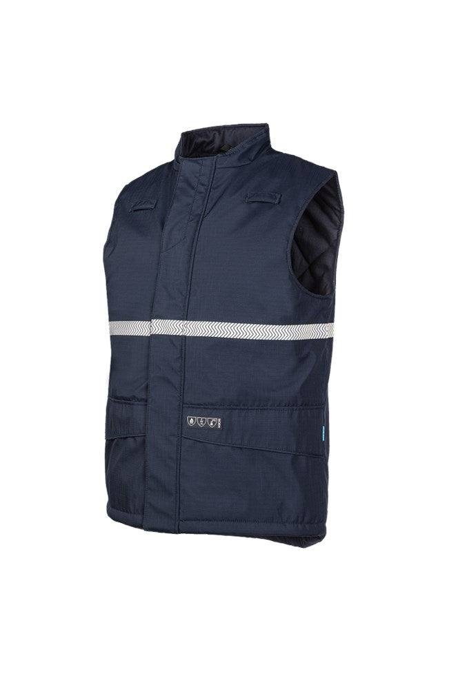 9376 Bodywarmer Burvik marineblauw S