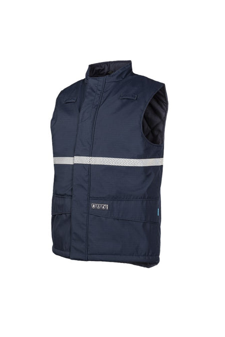 9376 Bodywarmer Burvik marineblauw M