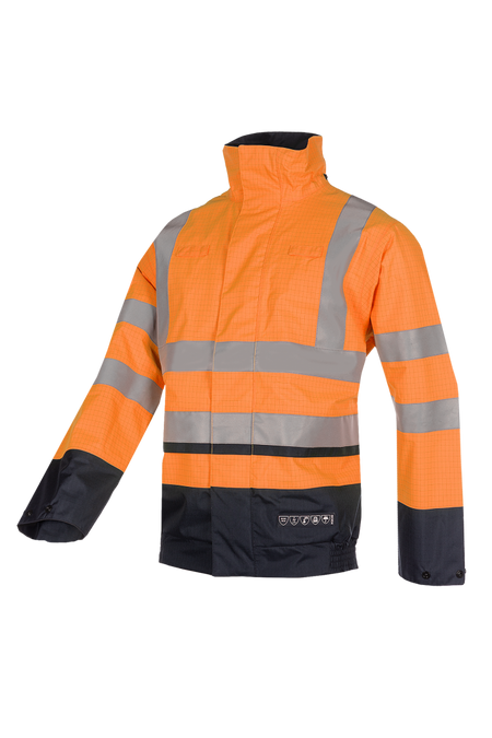9396 Blouson Jibou FR+AST fl oranje/mar