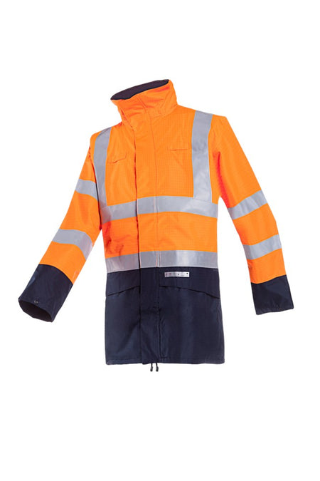 9464 Parka Marex Fluo Oranje/Marine 2XL