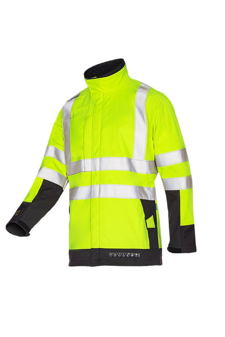 9633 Softshell Playford fl geel/grs  4XL