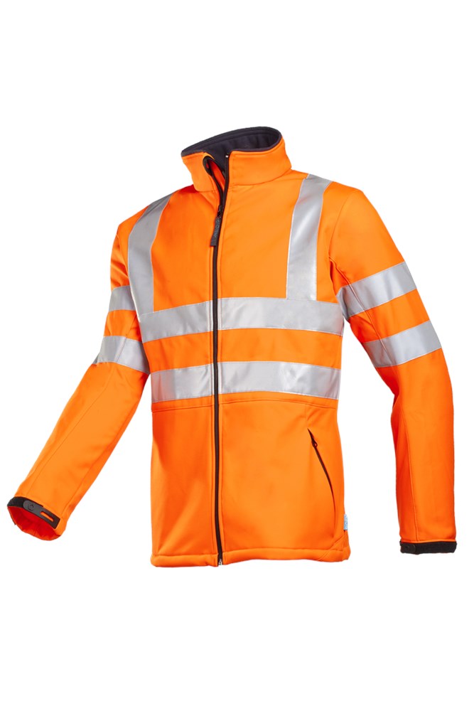 9833 Softshell Genova fluo oranje M