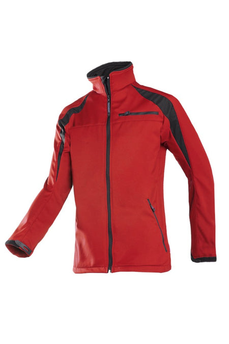 9834 Softshell Piemont rood/zwart 3XL
