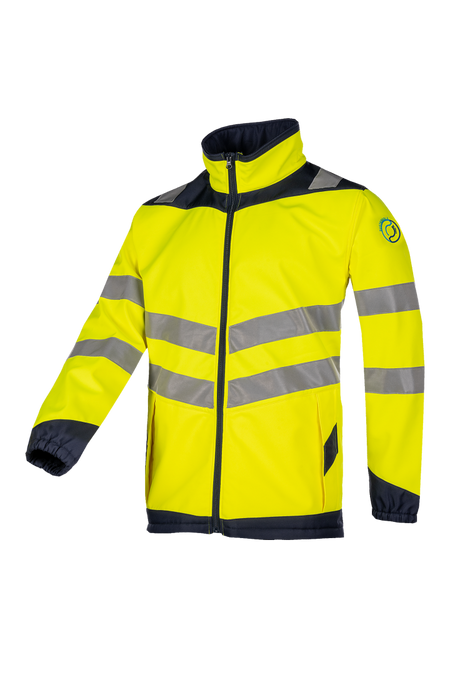 9912 Aborg Softshell Jas fl geel/mar L