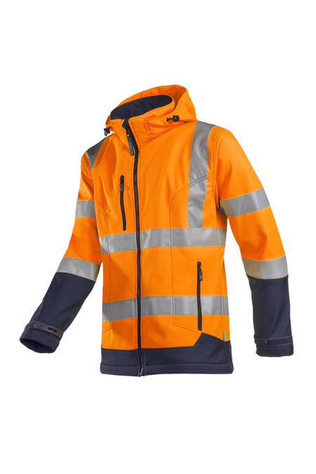 9933 Softshell Fuller fl oranje/mar 2XL