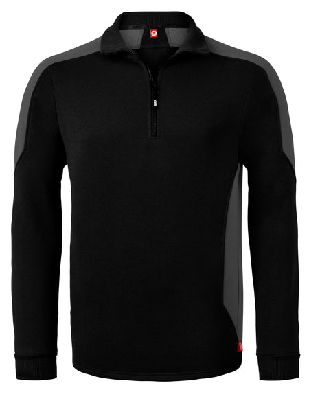 Havep 10076 Sweater charcoal/rood 3XL