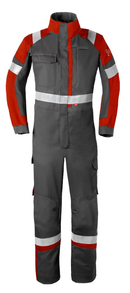 Havep 20290 Overall ch. grijs/rood, 56