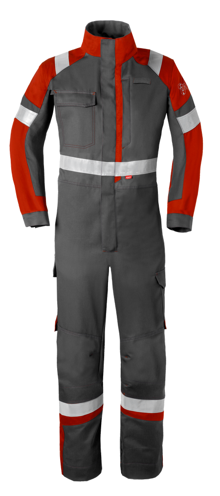 Havep 20290 Overall ch. grijs/rood, 66