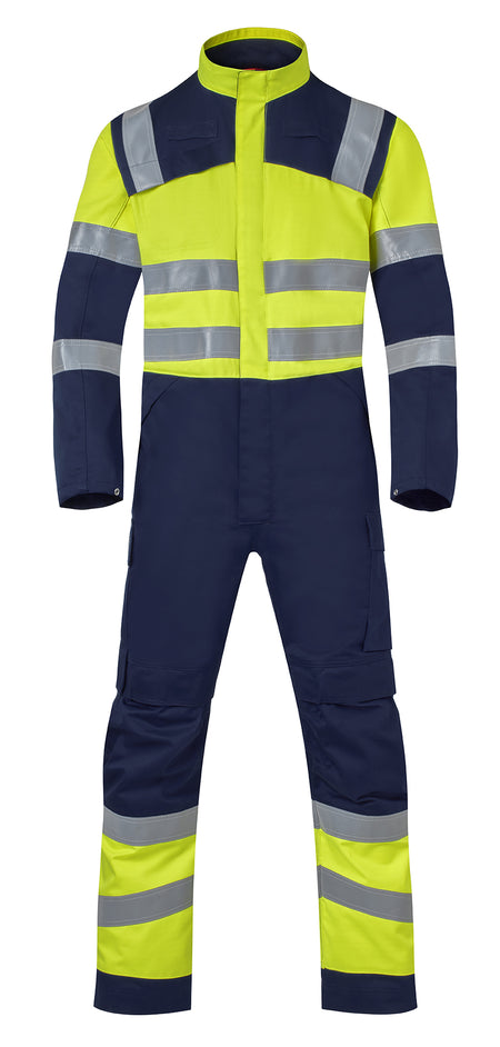 Havep 20433 Overall marine/fluo geel, 64