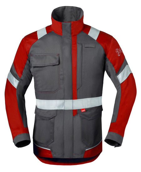 Havep 50285 Korte jas ch. grijs/rood, 50