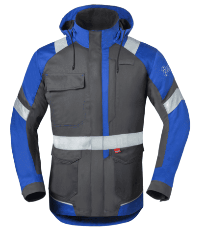 Havep 50286 Parka grijs/korenblauw, 3XL
