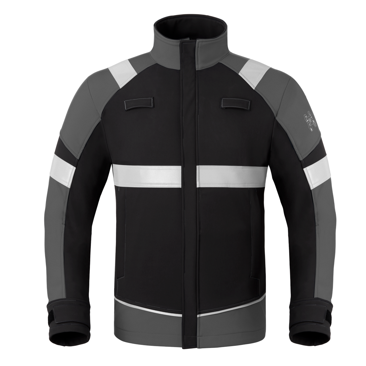 Havep 50384 Softshell charc./k.blauw XS