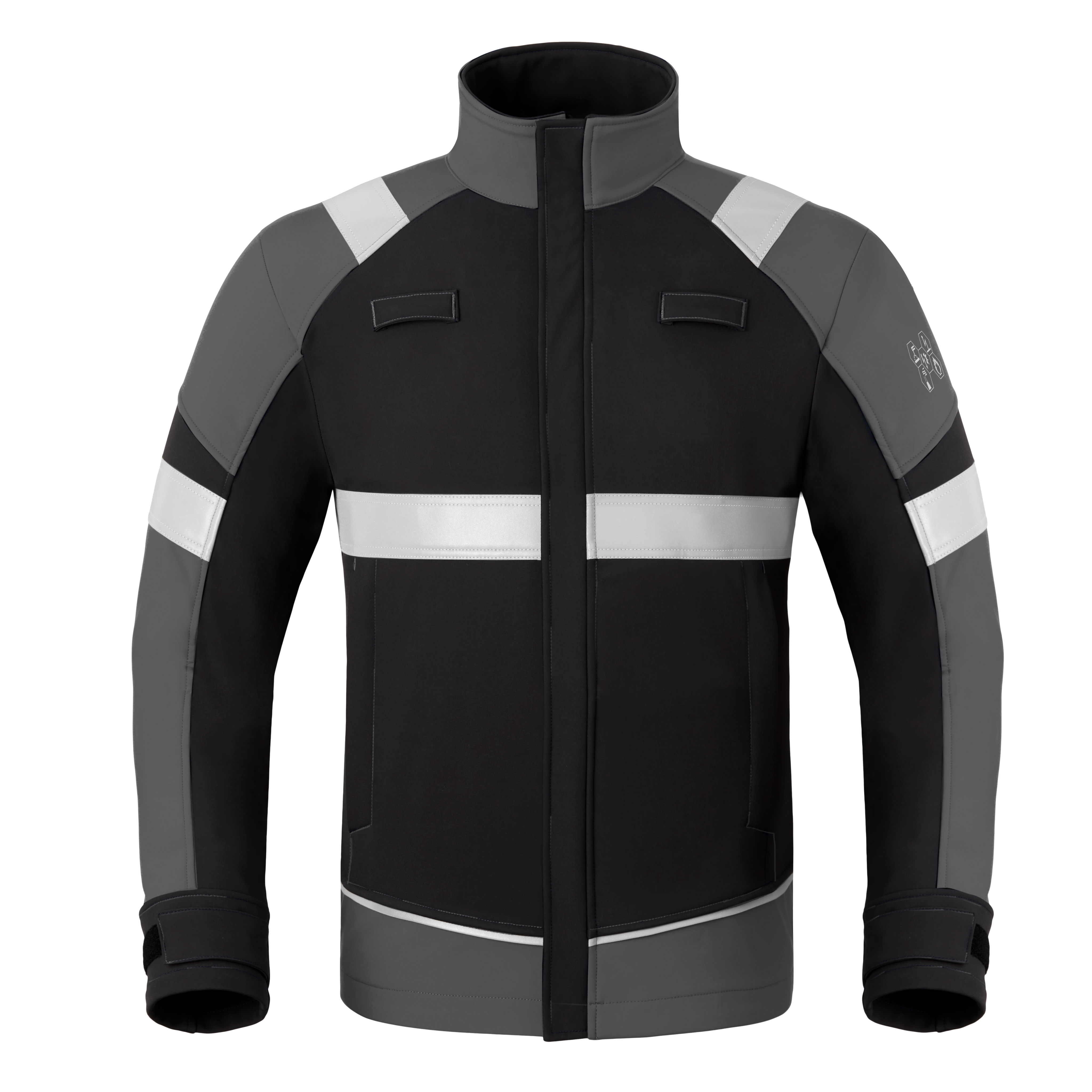 Havep 50384 Softshell charc./k.blauw XS