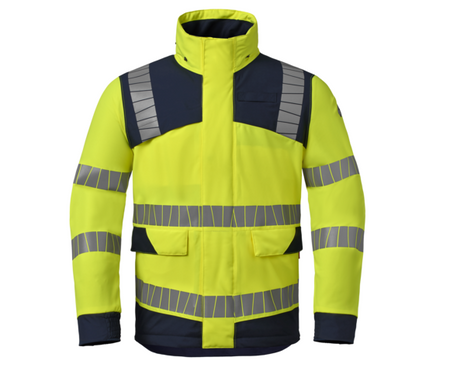 Havep 50423 Parka fluo ye./ind. blue S