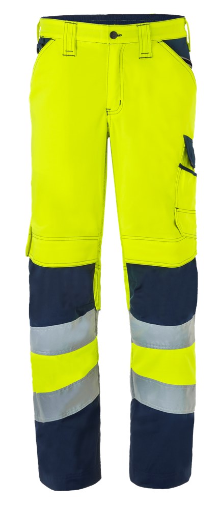 Havep 80228 Werkbroek fluo geel/mar., 53