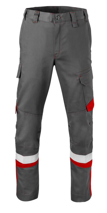 Havep 80340 Werkbroek grijs/rood, 66