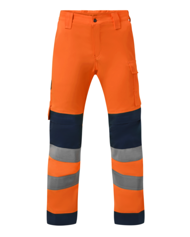 Havep 80574 Werkbroek fluo or./navy 64