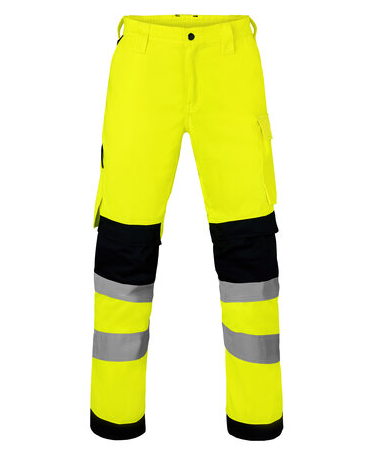 Havep 80574 Werkbroek fluo geel/charc 47