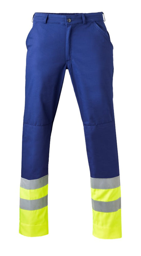 Havep 8397 Werkbroek marine/fl.geel 48